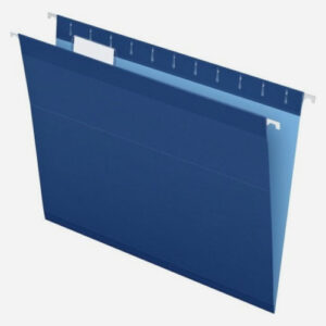 folder colgante azul